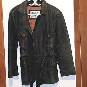 Ripples Winter Leather Jacket